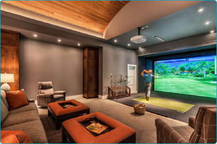 golf simulator room